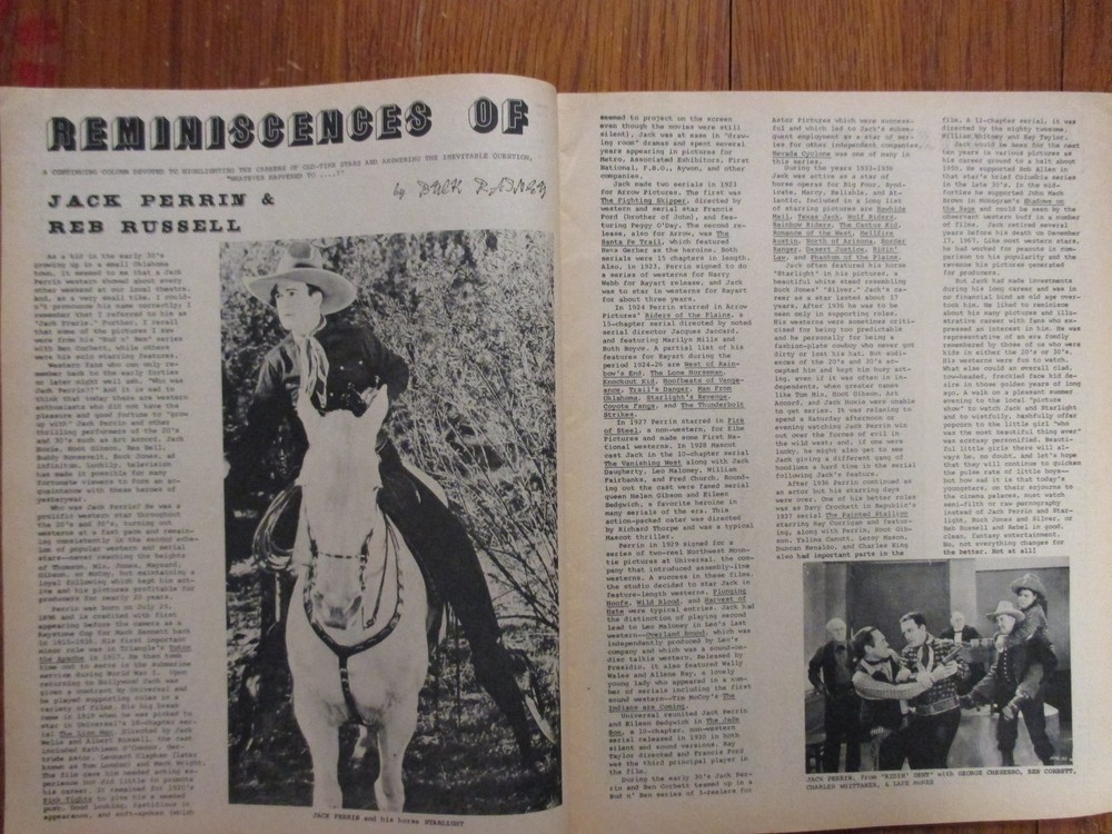 1973 "REMEMBER WHEN" Magazine(JOHNNY WEISMULLER/TARZAN/JACK PERRIN/FLASH GORDON