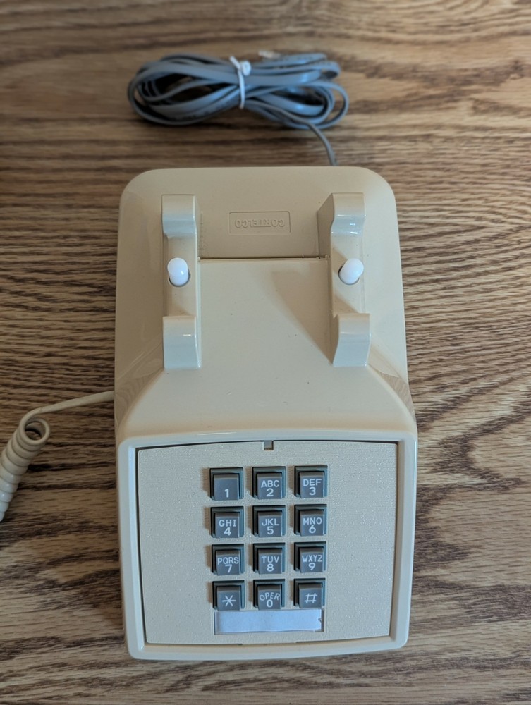 Cortelco Push Button Beige Desk Phone