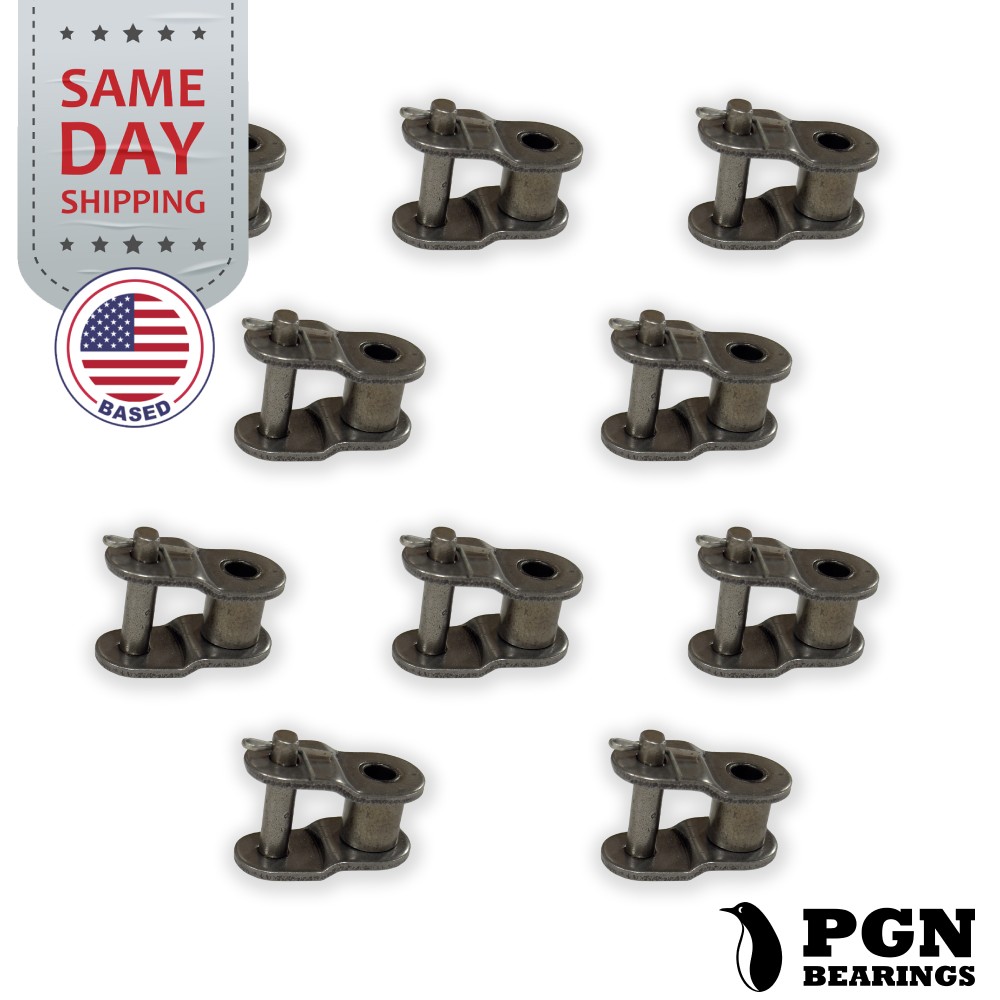 (10 Pack) PGN #50 Roller Chain Offset Links - 5/8" Pitch - Half Link