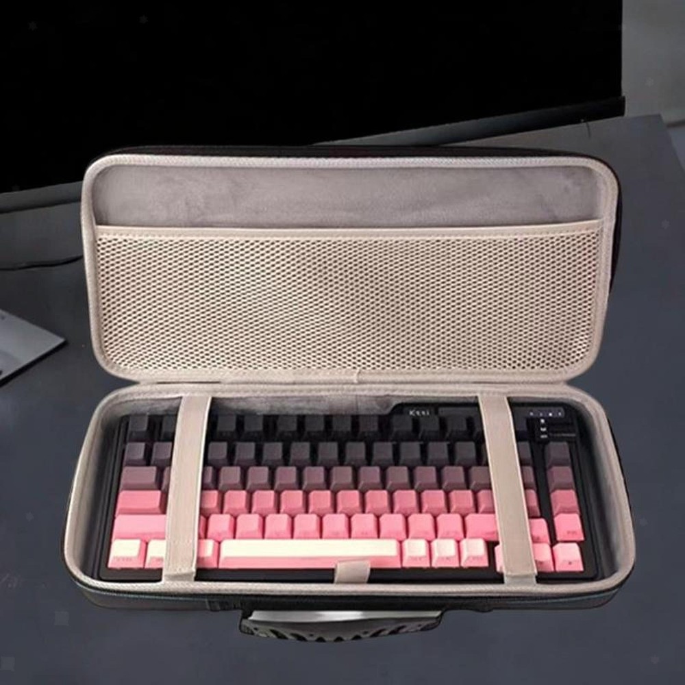 Hard EVA Keyboard Case with Handle Gaming Keyboard Carry Case for K75 Lite