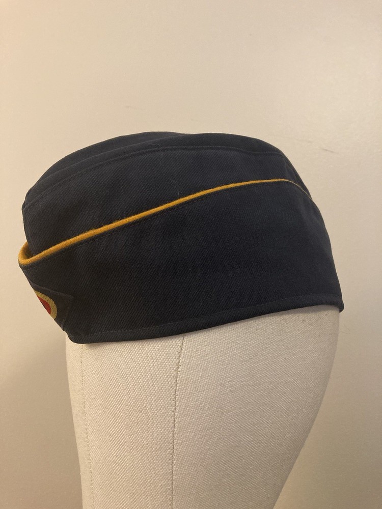 West German Air Force Luftwaffe Side Garrison Overseas Cap w/ Patch - Size 58