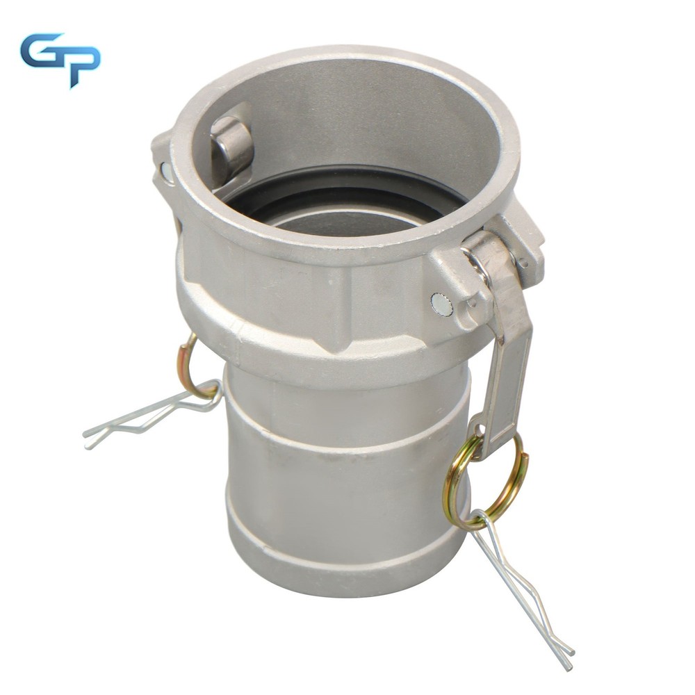 Heavy Duty Type C Camlock 3in - Multi-Serrated Hose Tail Pair w/ Handle