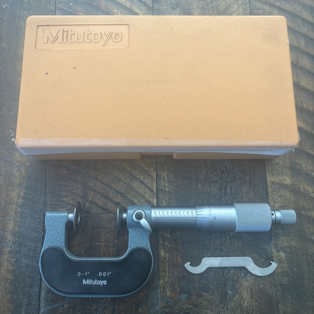 Mitutoyo Disk Micrometer 0-1” X .001” #123-125