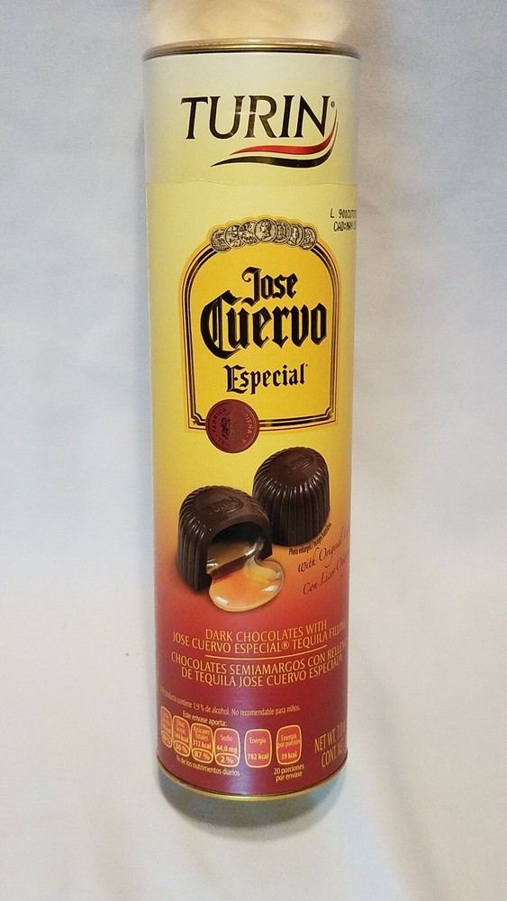Turin Chocolates filled  Jose Cuervo, Net 7 Oz.