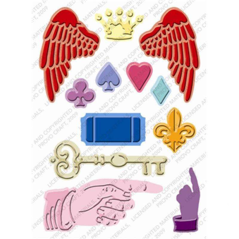 Cuttlebug Embossing Plus 5X7 Folder 2000253 Vintage Collage Cut Emboss Stencil