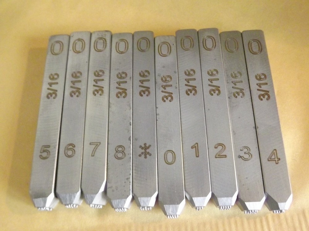 NOT SET Harley VIN Number 3/16 Stamp dot