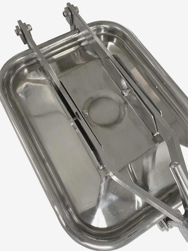 Sanitary Pressure Rectangular Manhole SS304 Manway Cover Tank Drink US Tool