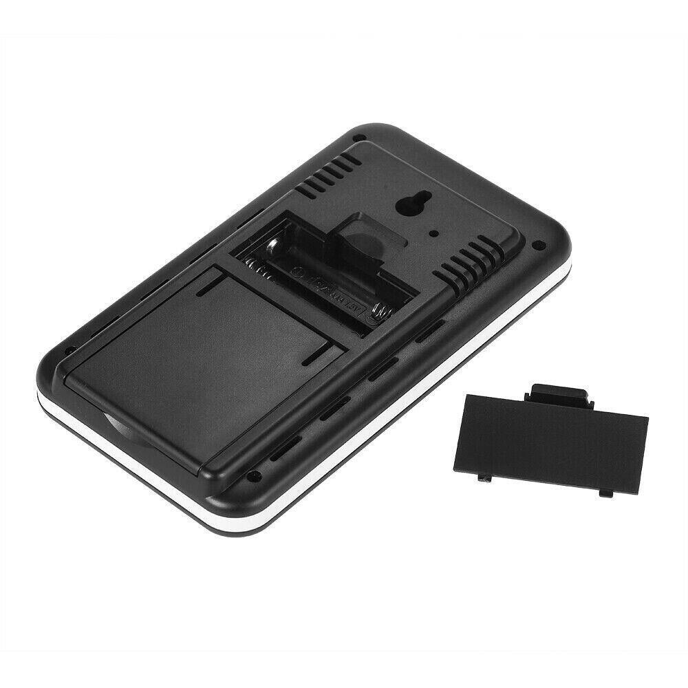 Digital Thermometer Clock Indoor/Outdoor Wireless Temperature Meter Transmitter