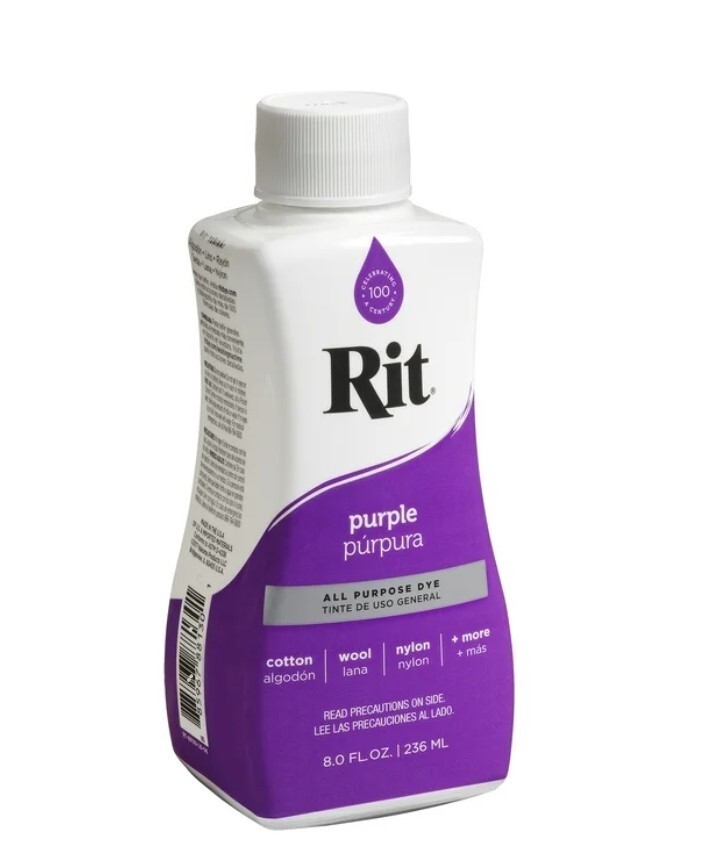 Rit All-Purpose Liquid Dye, Purple, 8 fl oz (3-Pack)