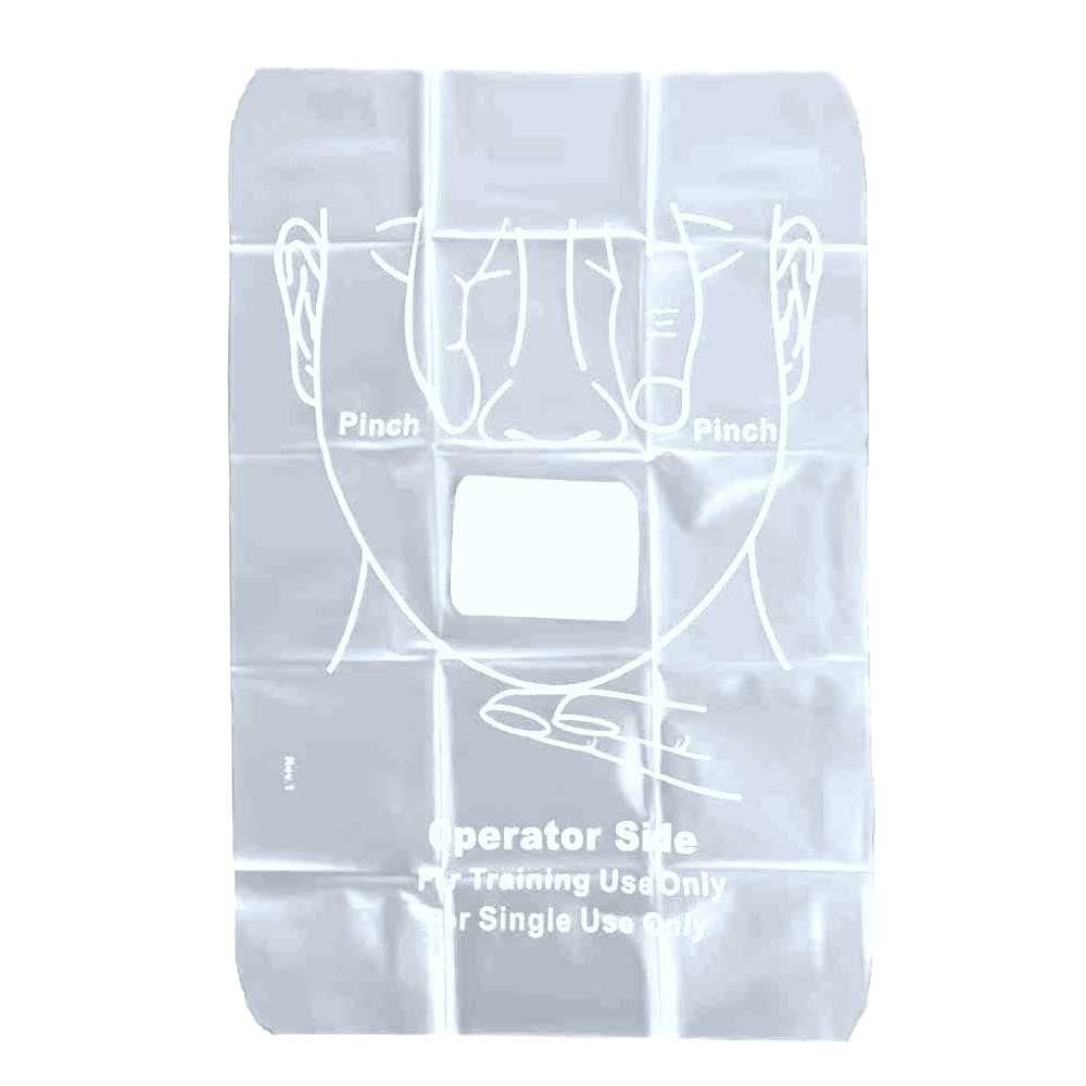 WNL Products WL3120CP CPR Practi-Shield Manikin Training Protector - 200 Shi...