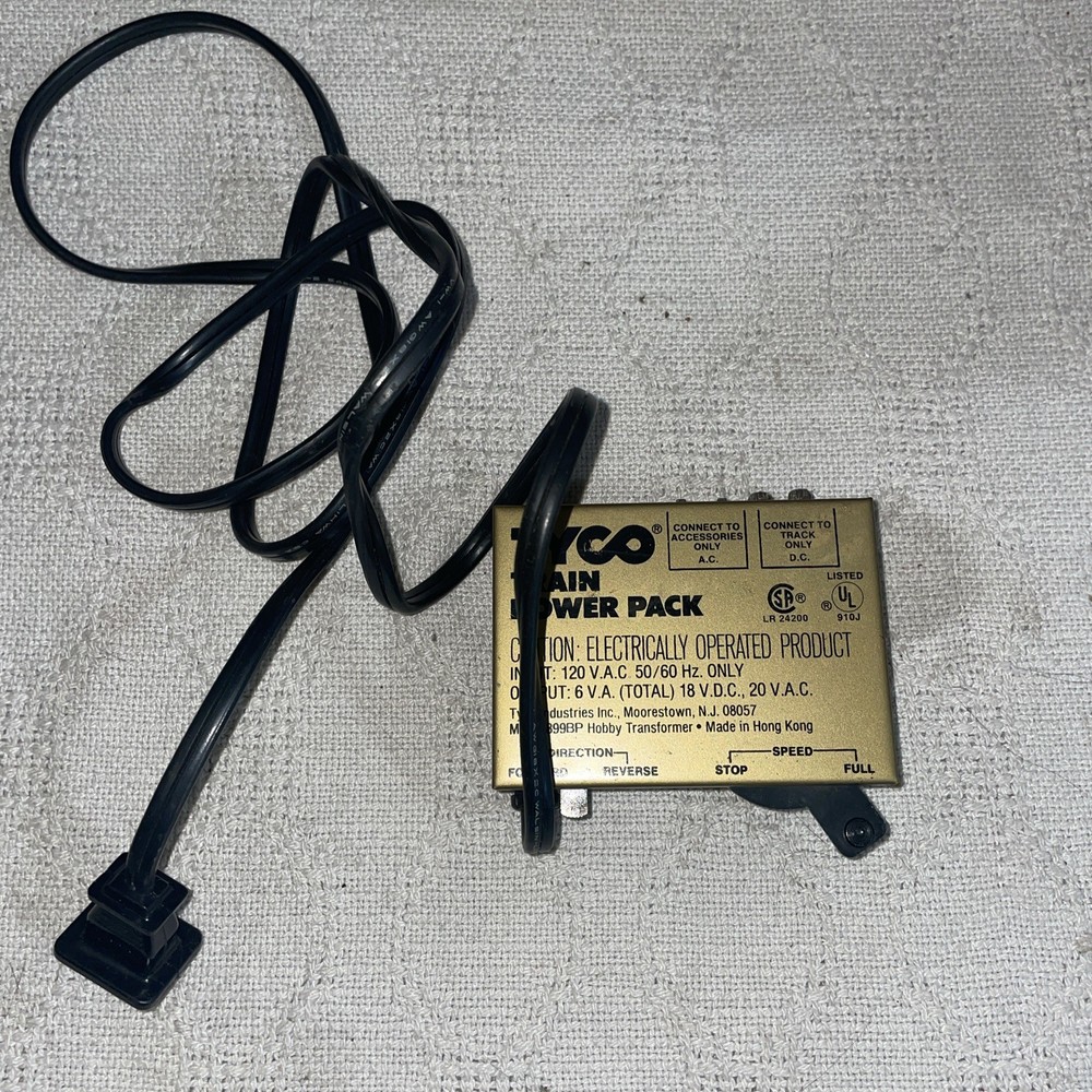 Tyco - HO/N Scale - DC/AC Transformer/Power Pack #899BP - TESTED -