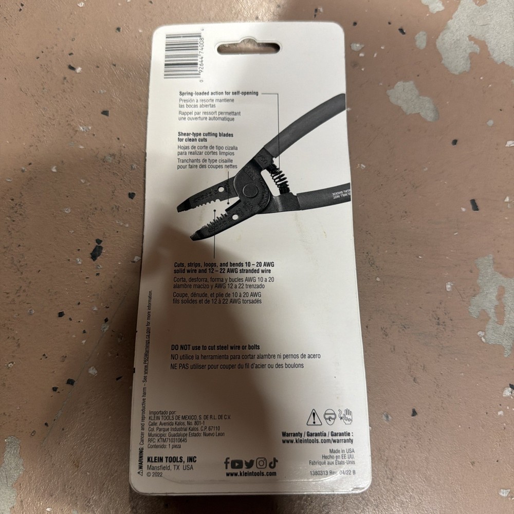 Klein Tools Multi-Purpose Wire Stripper - Blue (1011) Brand New In Package.