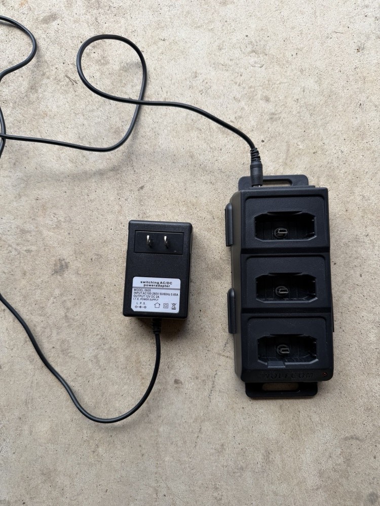 Wolfcom 4 Base Charger With AC Adapter