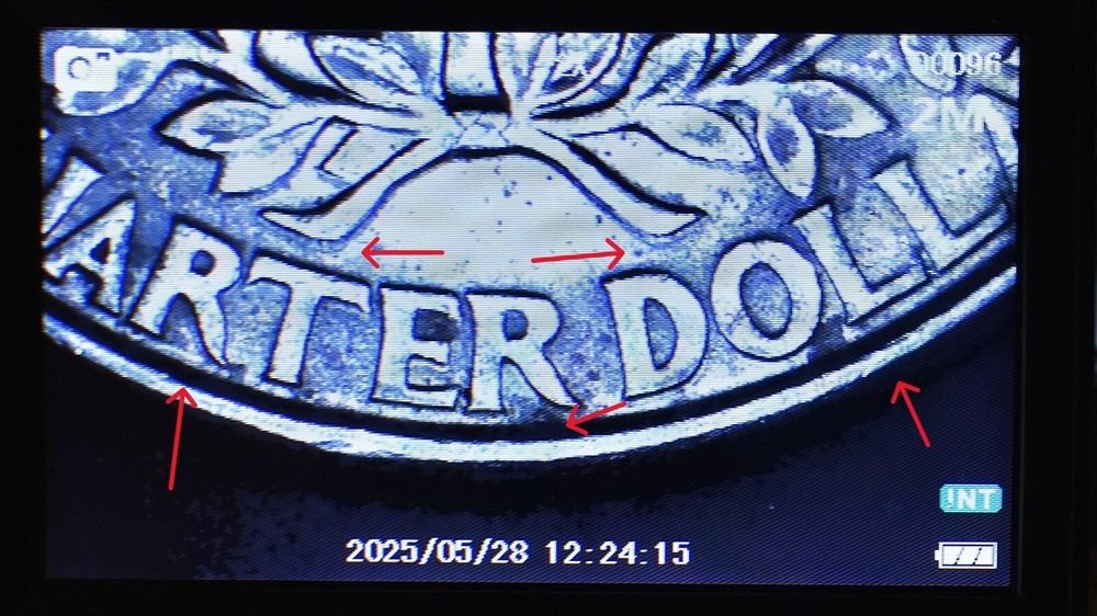 1996 P Quarter Error Broad Struck, Die Chips, Doulble Die Multi Errored