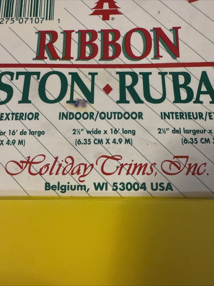 Holiday Trims Yellow Bow