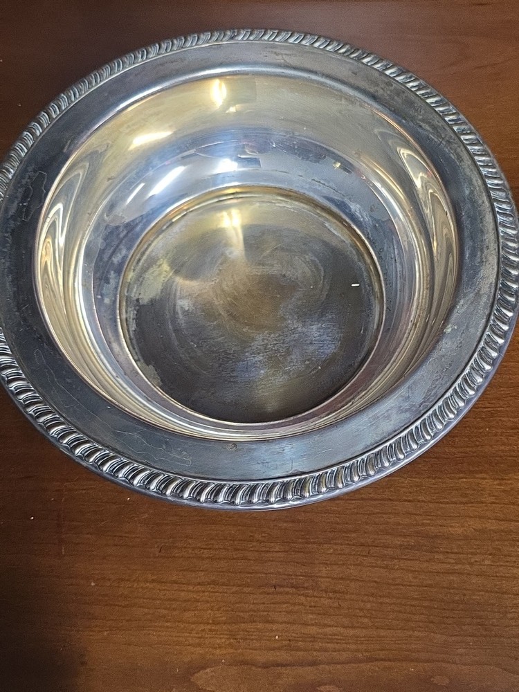 Silver Plate Wood Handle Chafing Pan Dish Set With Lid