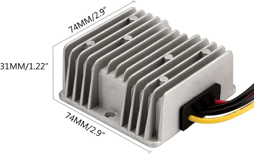 Waterproof DC Voltage Converter 8V-40V | 138W Buck Boost Module for Golf Carts