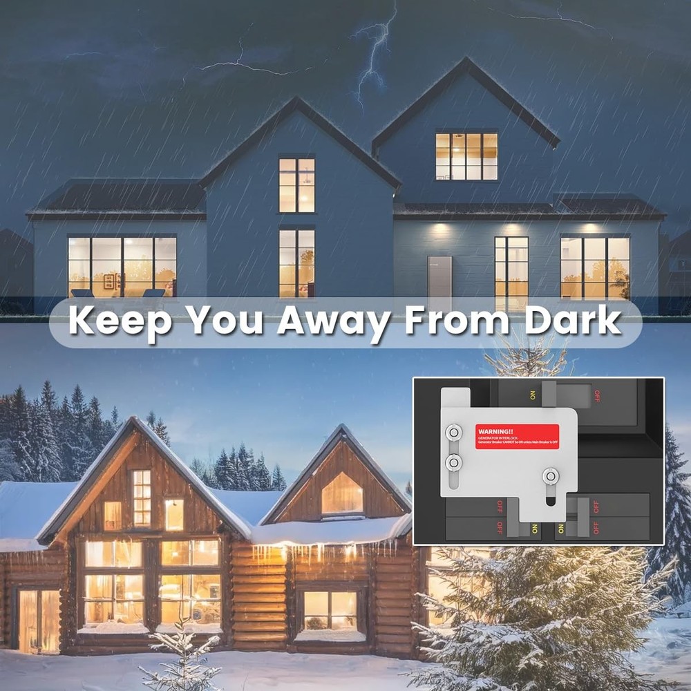 Generator Interlock Kit Compatible with Horizontal Main Cutler Hammer CH Series