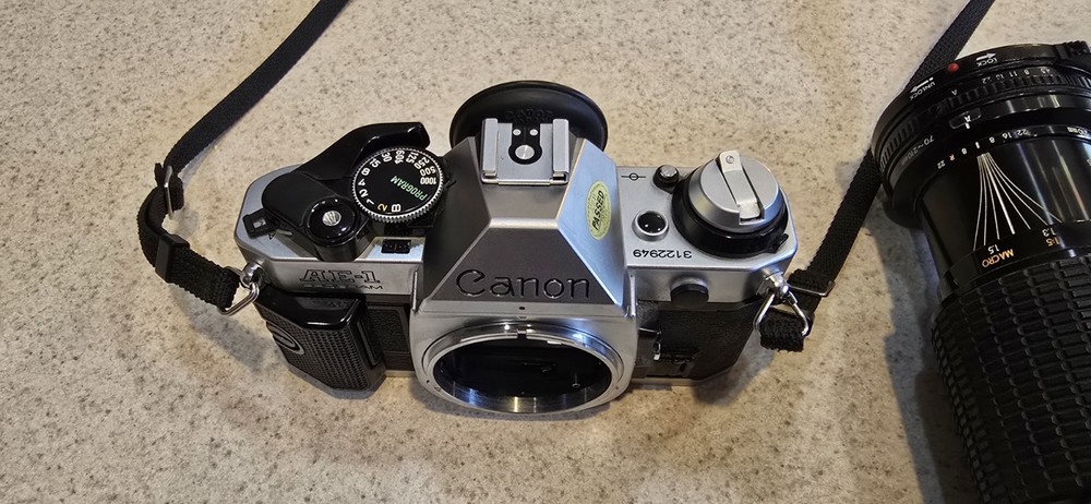 Canon AE1 Program 35mm Film Camera With Sigma Zoom KII
