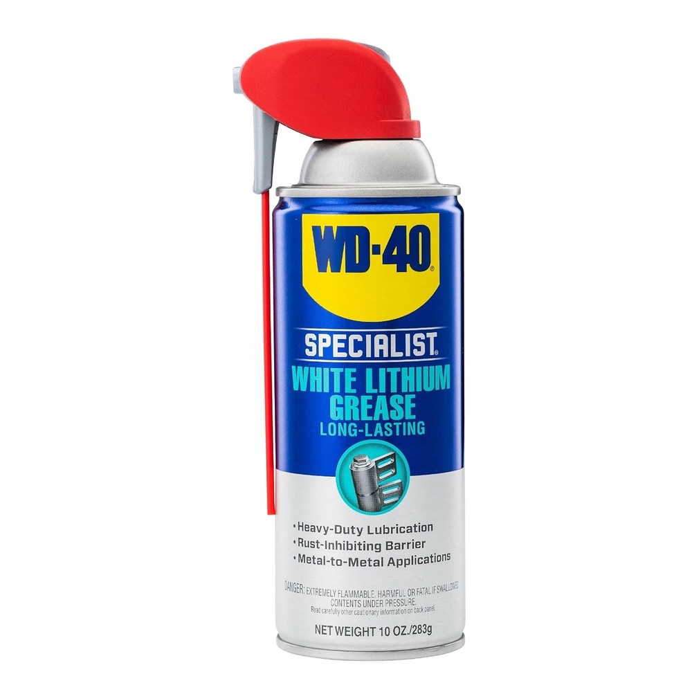 Heavy-Duty 10oz White Lithium Grease Spray - Rust Protection & Easy Application