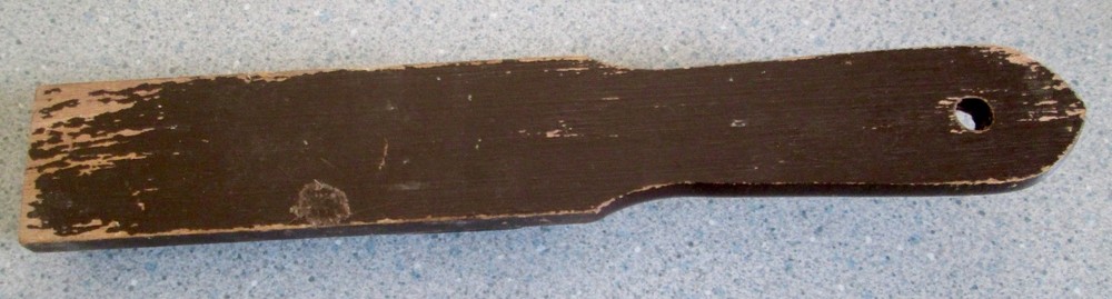 Vintage Wood Base Whetstone Sharpening Stone