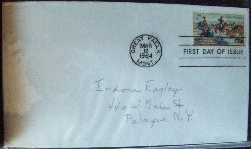 US FDC 5¢ SC #1243 CHARLES RUSSELL,  1964