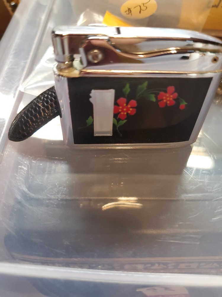 Ronson Adonis Lighter Vintage Rare Beautiful Flowers