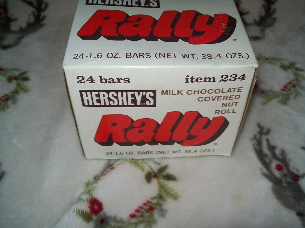 Vintage Hershey's Rally Candy Bar Store Display Box