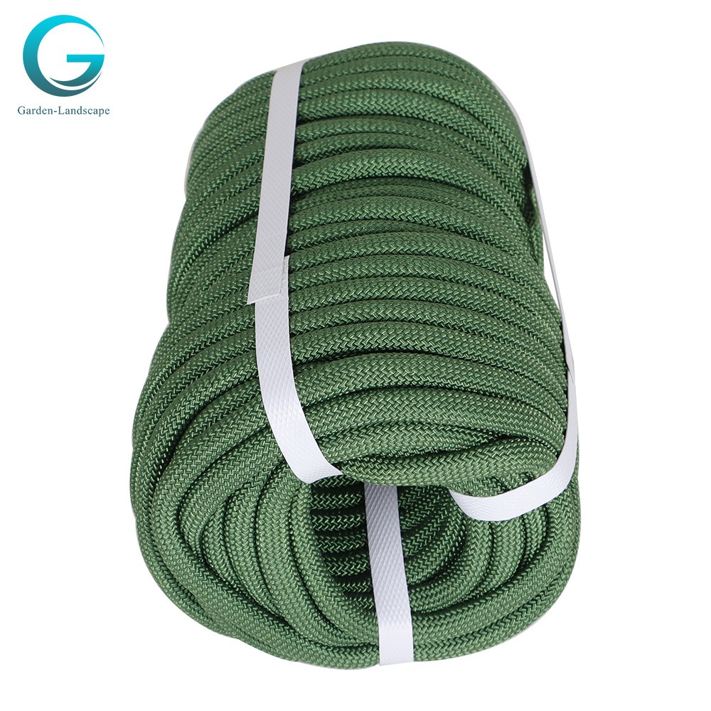 3/8"×100' Sturdy Army Green High Strength Pulling Rope Braided Polyester Rope