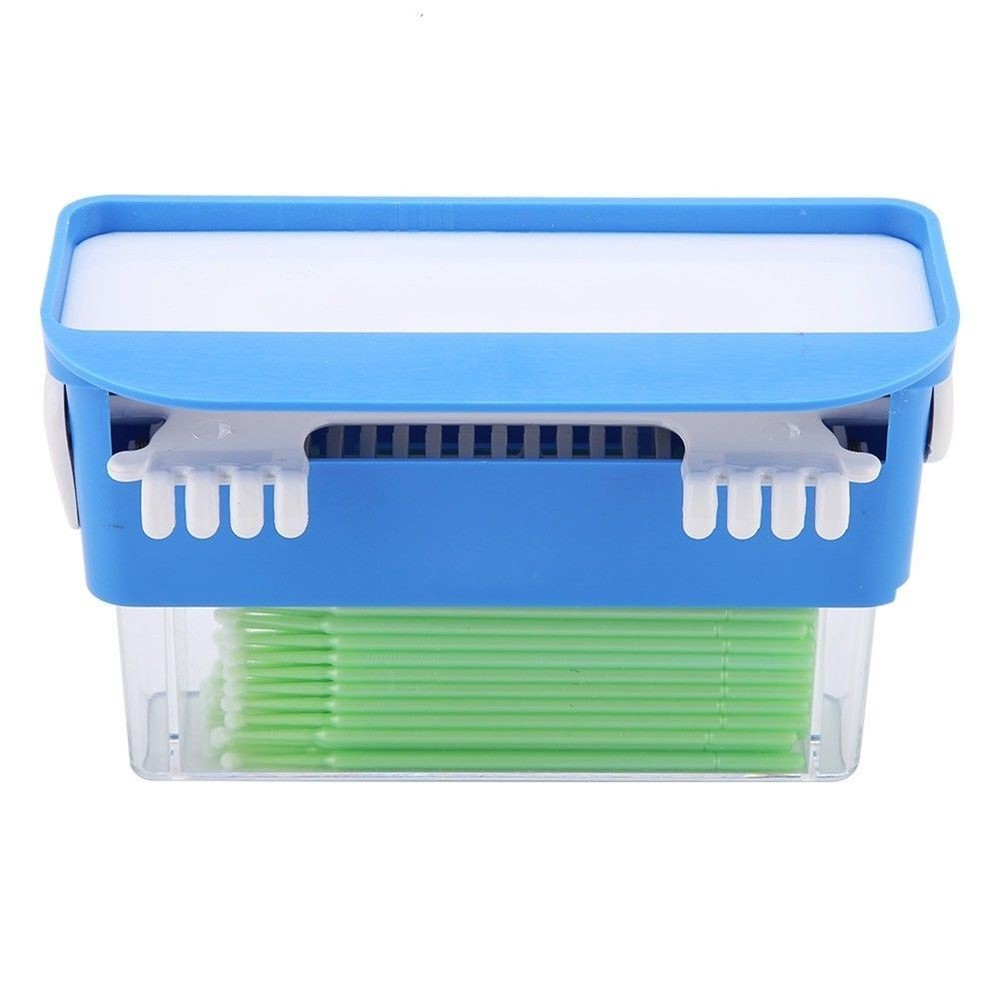 Dental Plactic Micro Brush Applicator Dispenser Container + 400 Pcs Disposable