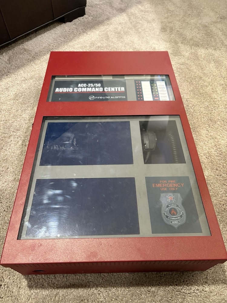 FireLite Acc-25/50 Voice Evacuation Panel. TECH TESTED. WITH CARDS
