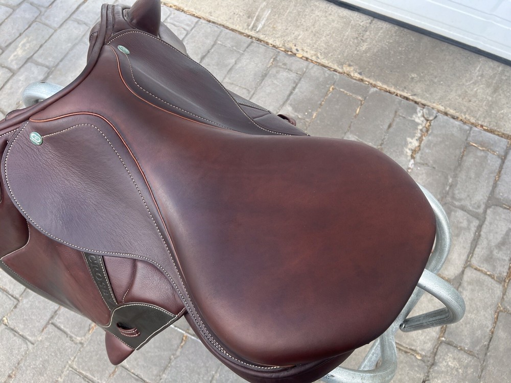 Crosby Monoflap 17.5” Covered Leather Event Saddle