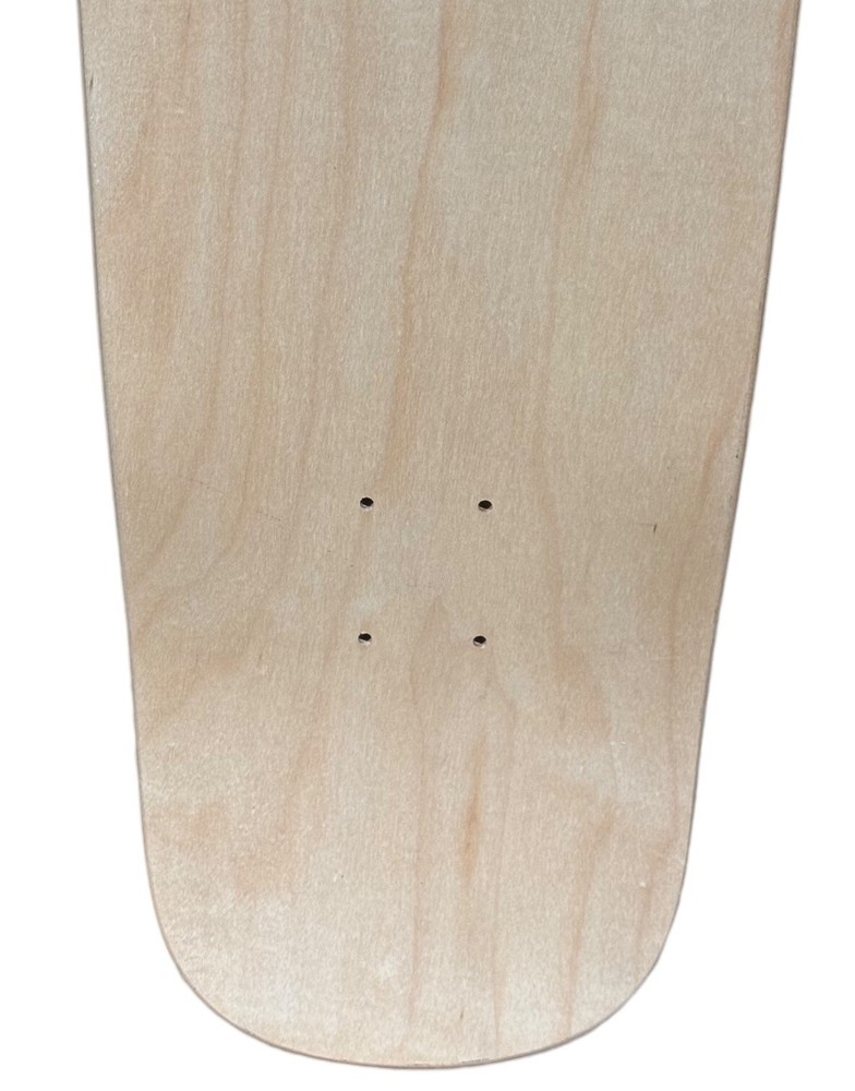 2005 Edger Buddy Carr Pool Skateboard Deck 9” x 32” Dipped Light Blue w/ Skull