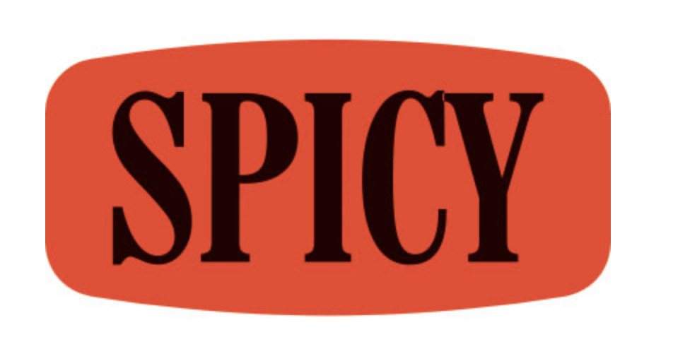 1000 each per roll SPICY MERCHANDISE store LABELS STICKERS
