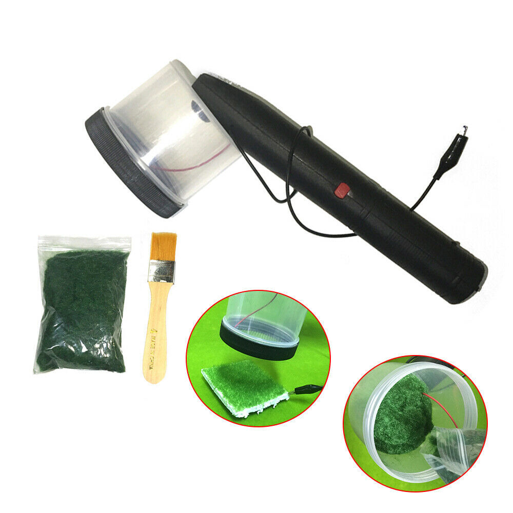 Static Grass Flock Applicator Handheld Strong Power Advanced Flocking Scenery