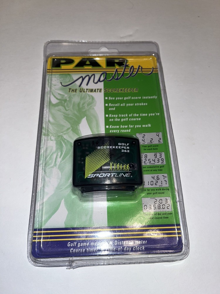 Sportline PAR Master Golf Scorekeeper 362 Pedometer Distance Meter Timer Clock