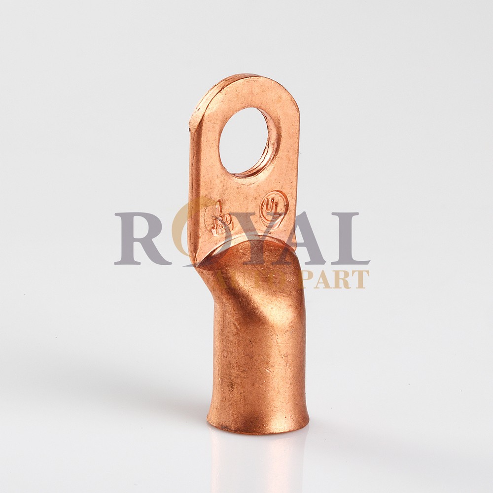 (10) 1 Gauge Copper Cable Lugs 5/16" Ring Terminals