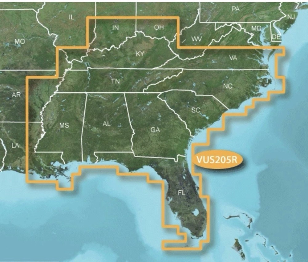 Garmin BlueChart; g2 vision Southeast Lakes