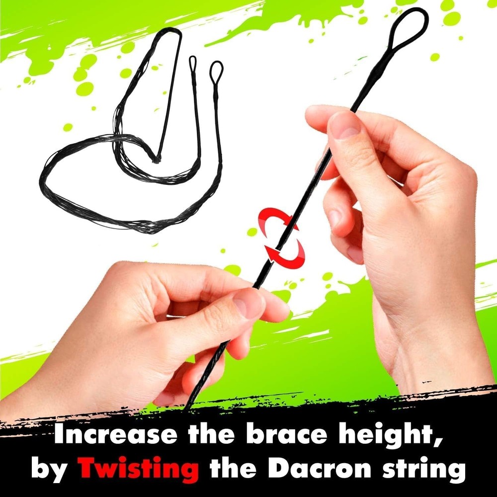 Dacron Bow String Replacement for Archery Recurve Traditional & Longbow Bows ...
