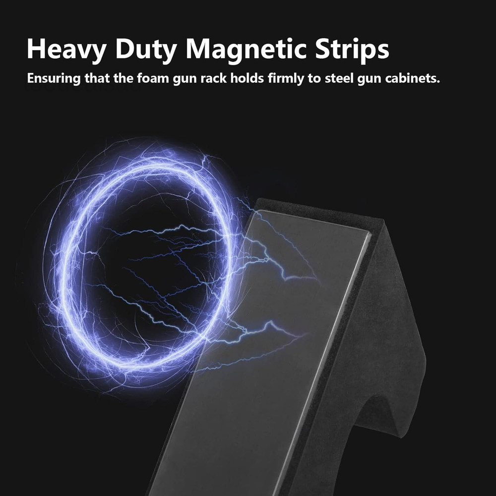 2 Pack Gun Rack for Storage, Safe Accessory Rifles and Black