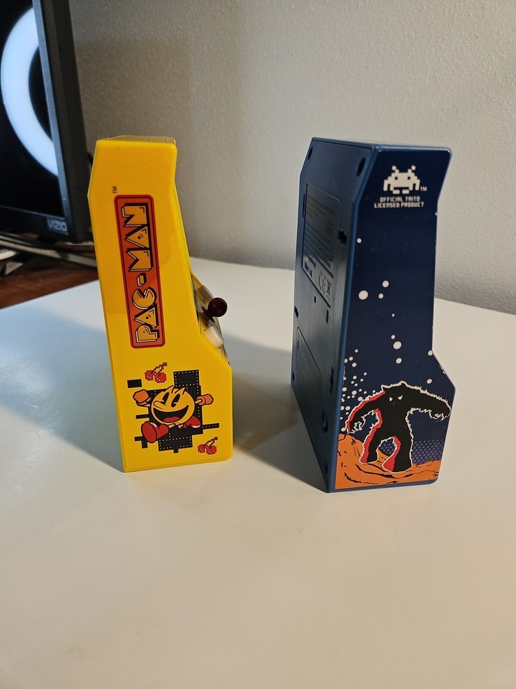 Pac-Man and Space Invaders Handheld Retro Mini Arcade Machines Tested BUNDLE
