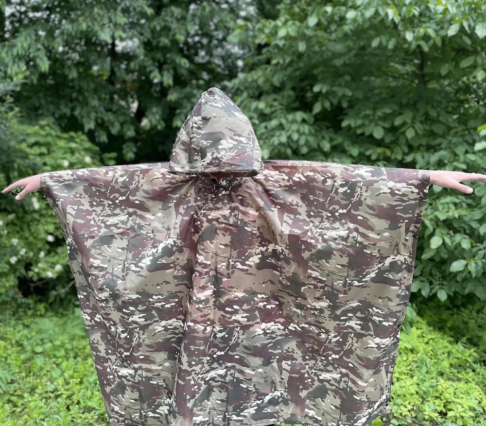 Anti thermal imager raincoat poncho multicam💛💙