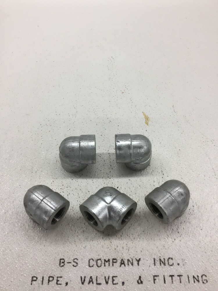 Forged Steel 90 Elbow 1" 3000# Threaded NPT Galvanized A105