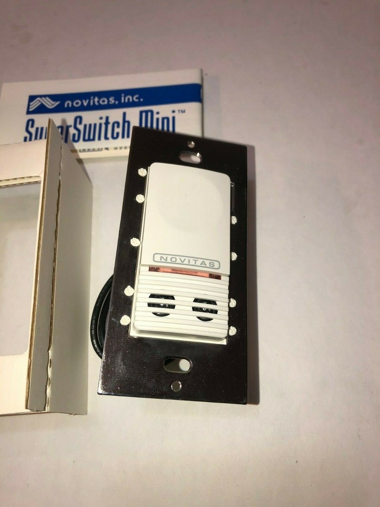 Novitas, Inc. 01-210 Super Switch Mini Automatic Wall Switch 120 or 277V White
