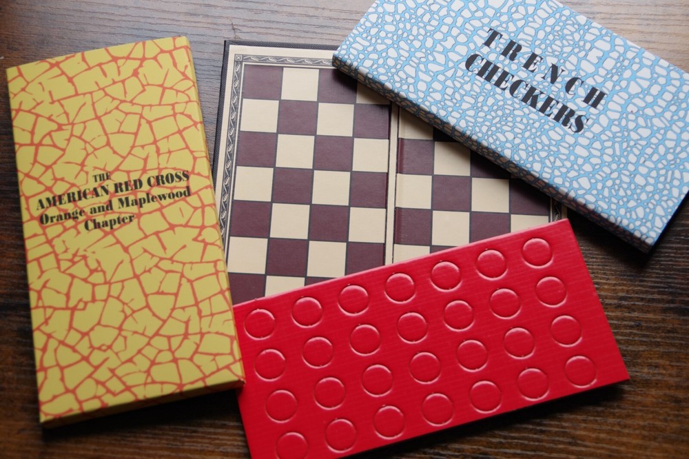WW1 US Army Trench Checkers Game Set