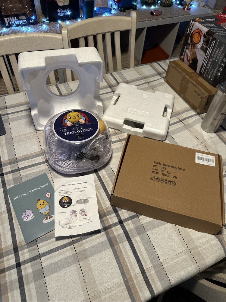 Square Grid M12 Incubator:Heating Brooder:Lot:Chicken Egg Incubator:New:Chicks