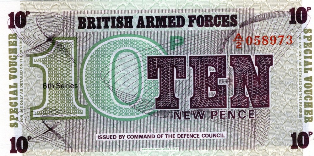 British Armed Forces, Special Forces 10 Pence 6rd Issue 1972