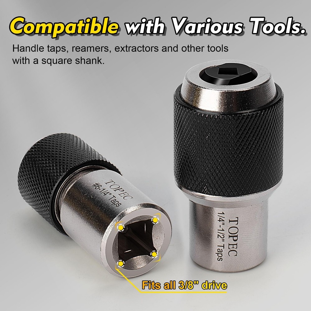 Topec Tap Socket Set, 3-Piece Extractor Tool with One Size, 3-piece