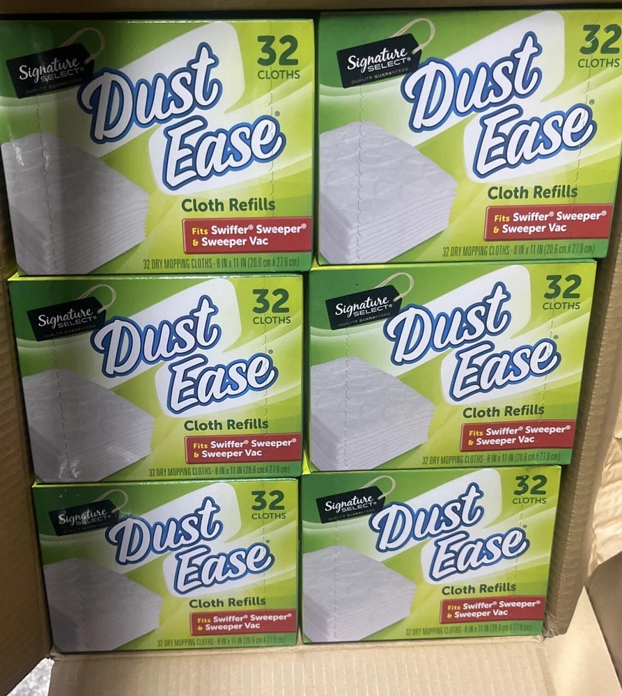 6 Boxes of 32 Signature Select Dust Ease Cloths