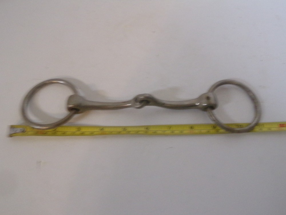 Stainless Steel Loose Ring 5" Mouth Snaffle Bit (Used)